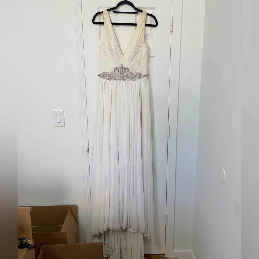 Demetrios Floor Length Grecian Maxi Wedding Gown Chiffon
